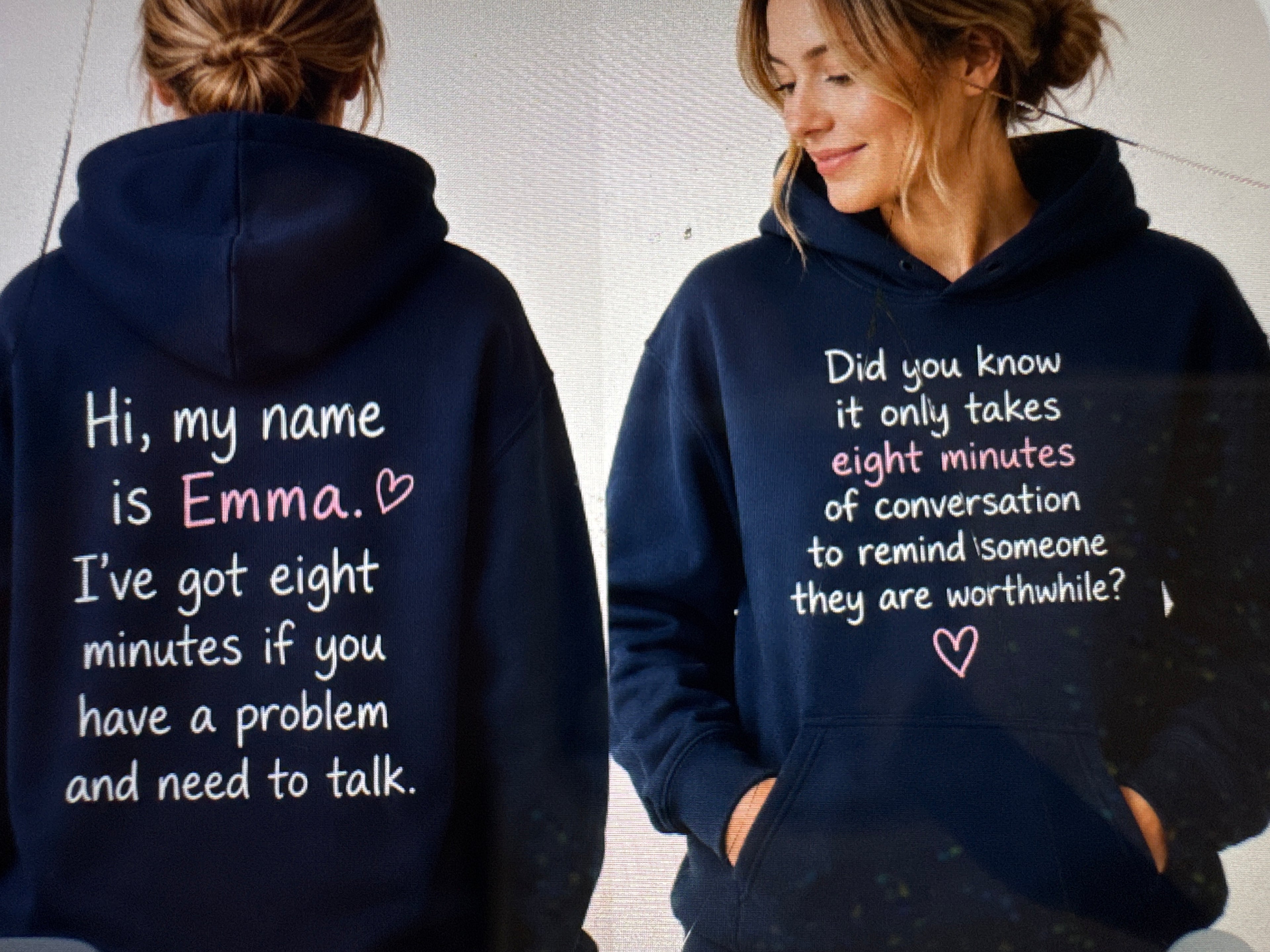 Mental health awareness hooded sweatshirt