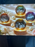 Sonogram light up  6” &8” Crystal ball