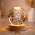 Customised light up crystal ball
